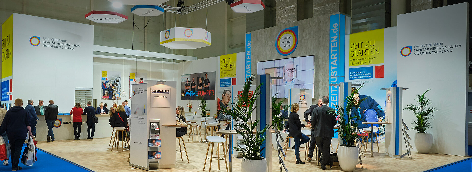 Stand des Unternehmens "Sanitär, Heizung, Klima"