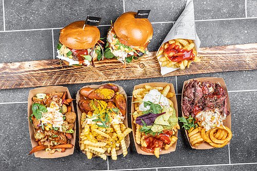 Food Truck Catering - Burger und Pommes