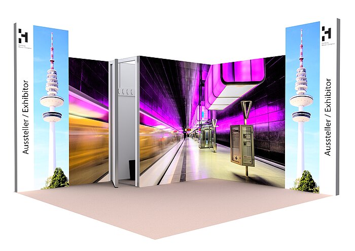 Design Stand Gold Version 4 Example for a gold stand construction package.