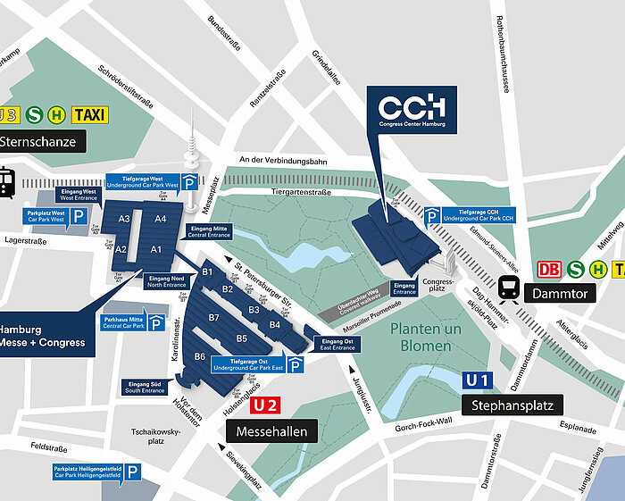 Hamburg Messe vicinity map