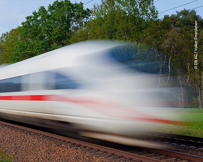 Photo of a Deutsche Bahn ICE train