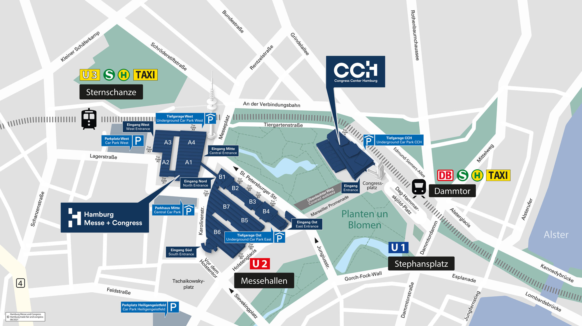 Hamburg Messe vicinity map